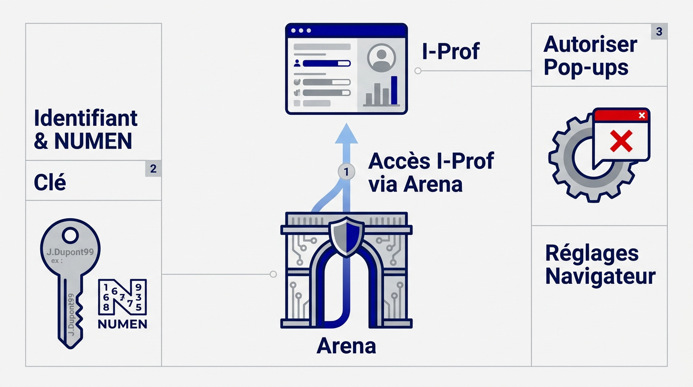Accès au portail Arena pour I-Prof Créteil