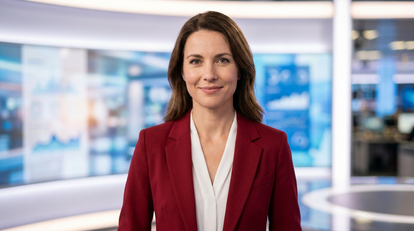 Margaux de Frouville, journaliste et experte santé, souriante sur le plateau de BFMTV.
