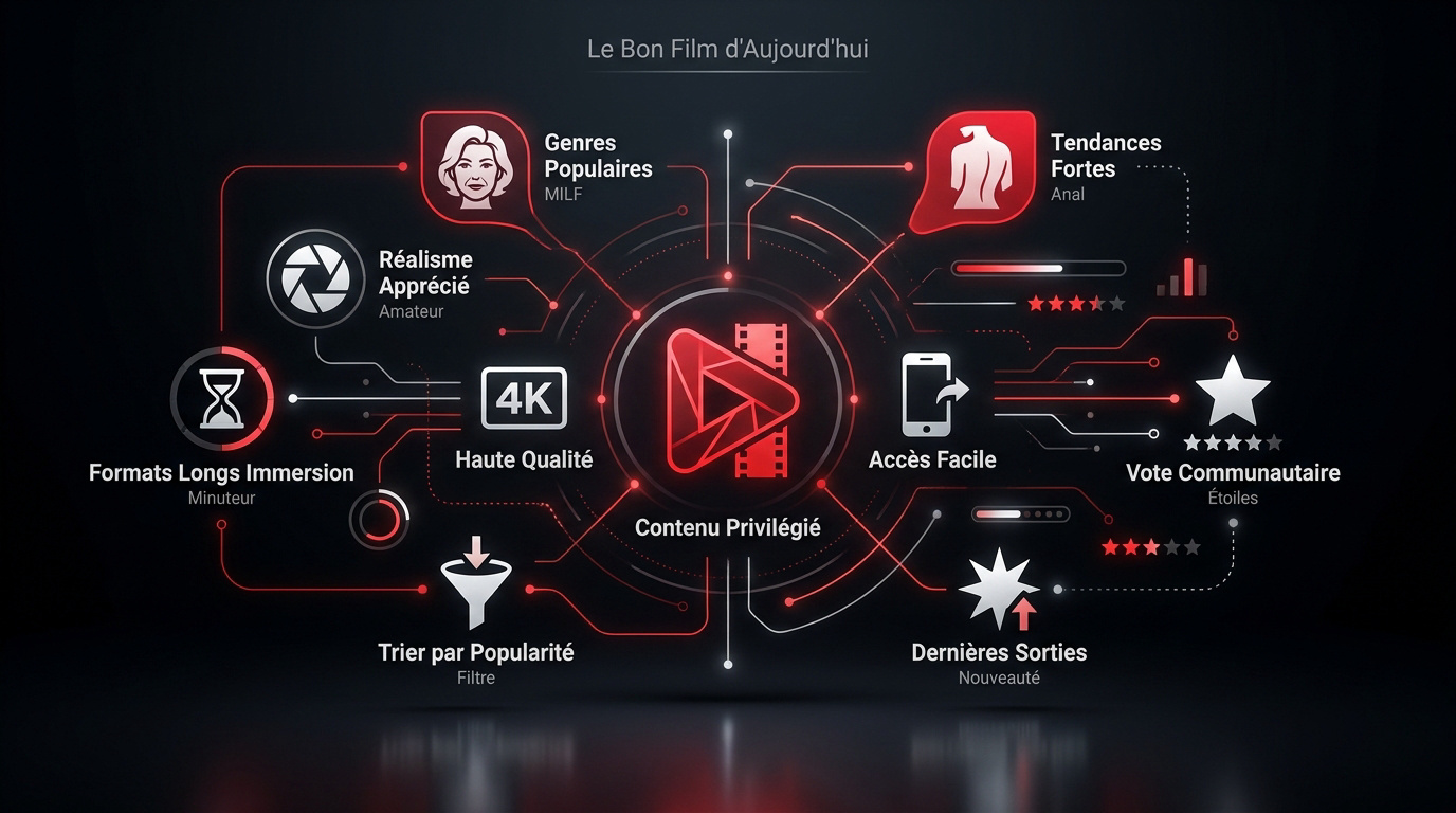 Interface de streaming avec filtres de popularité