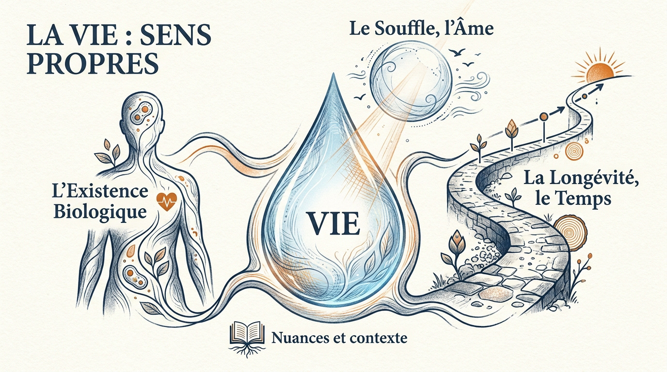 Représentation visuelle de la vie biologique et du souffle vital