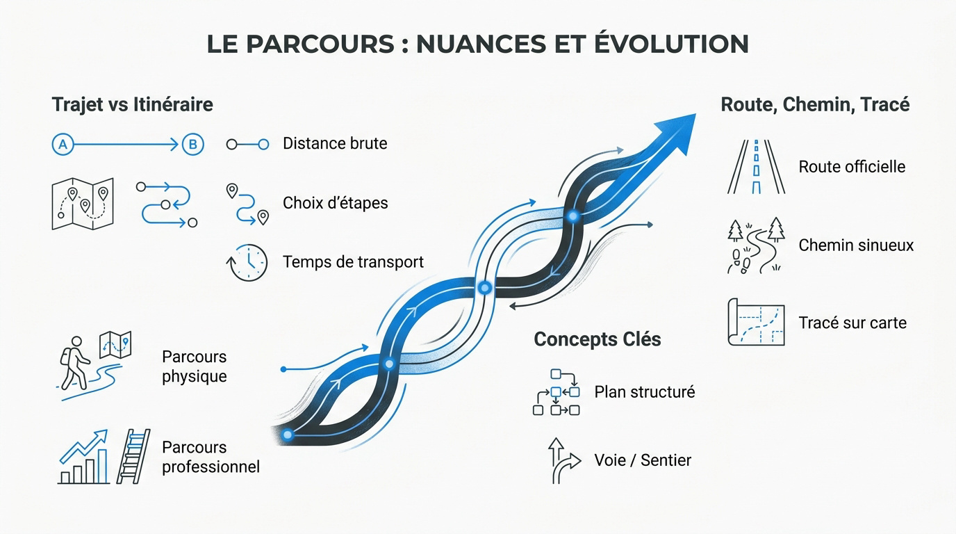Nuances du mot parcours