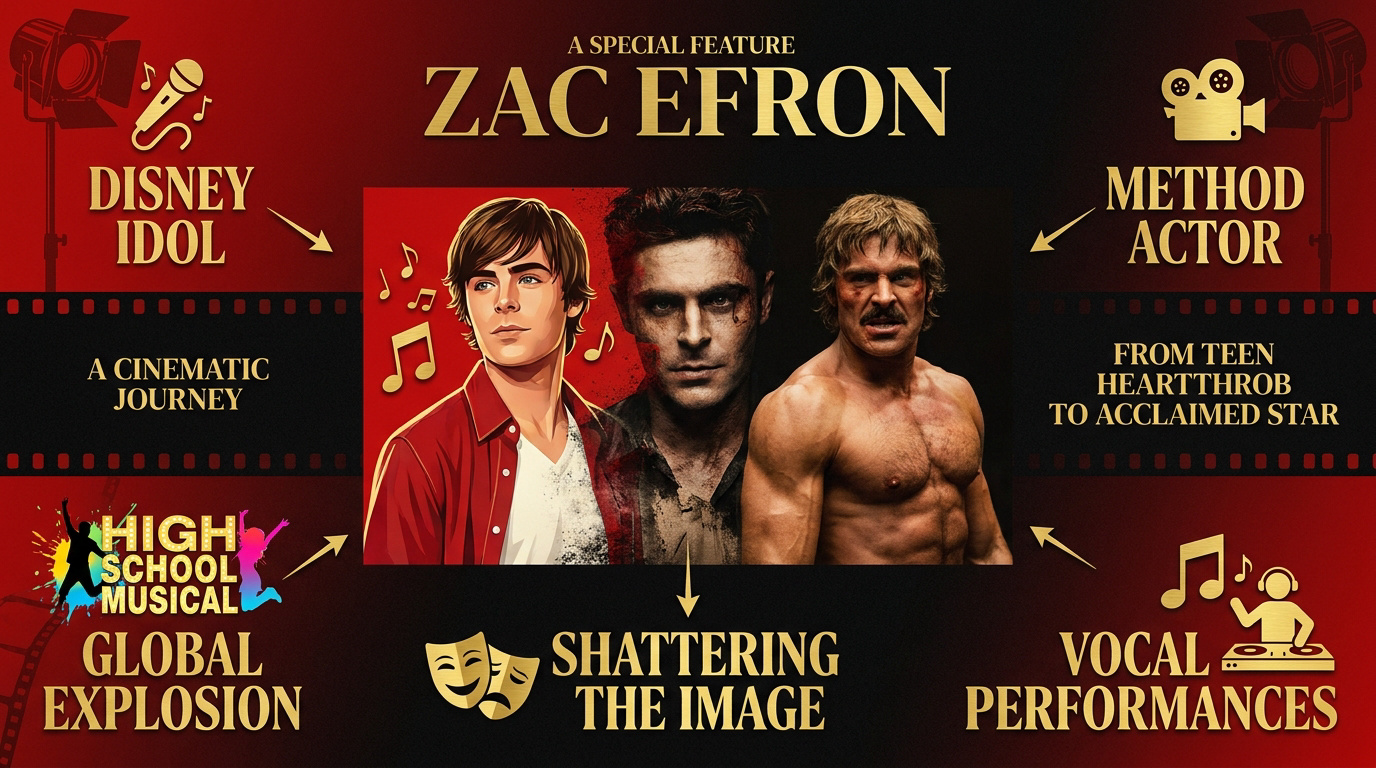 Évolution de la carrière cinématographique de Zac Efron de Disney aux films dramatiques