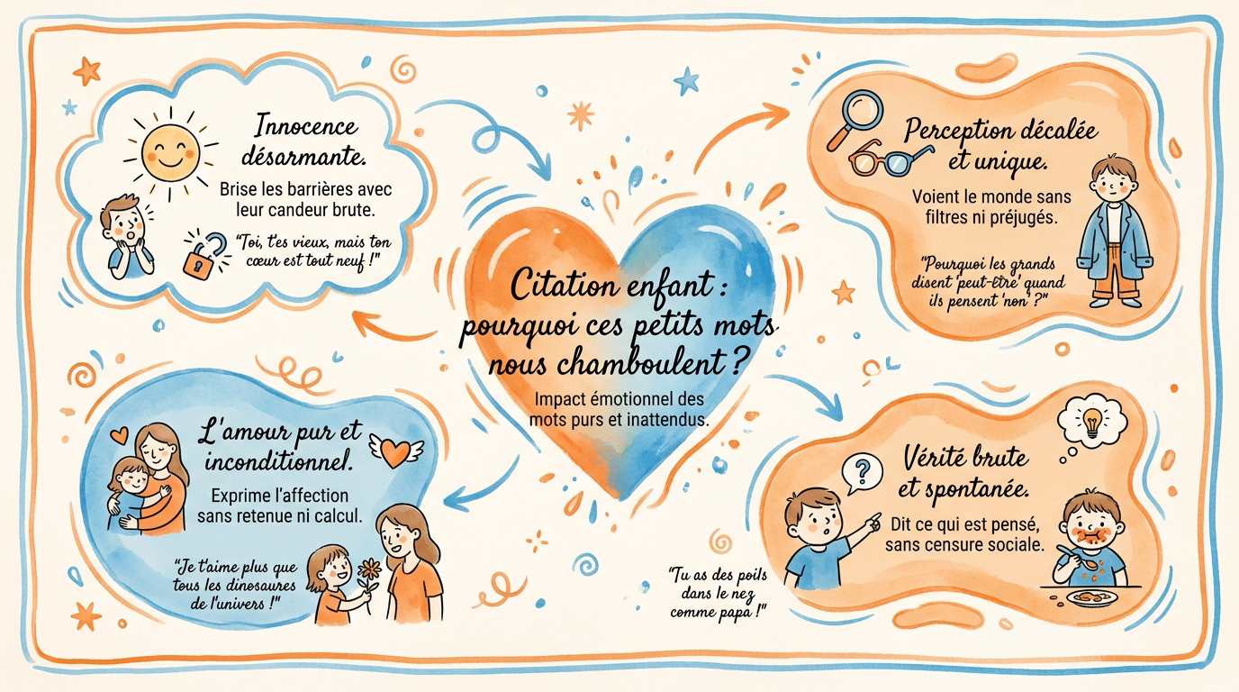 Enfant souriant illustrant l'amour inconditionnel et la complicité parentale