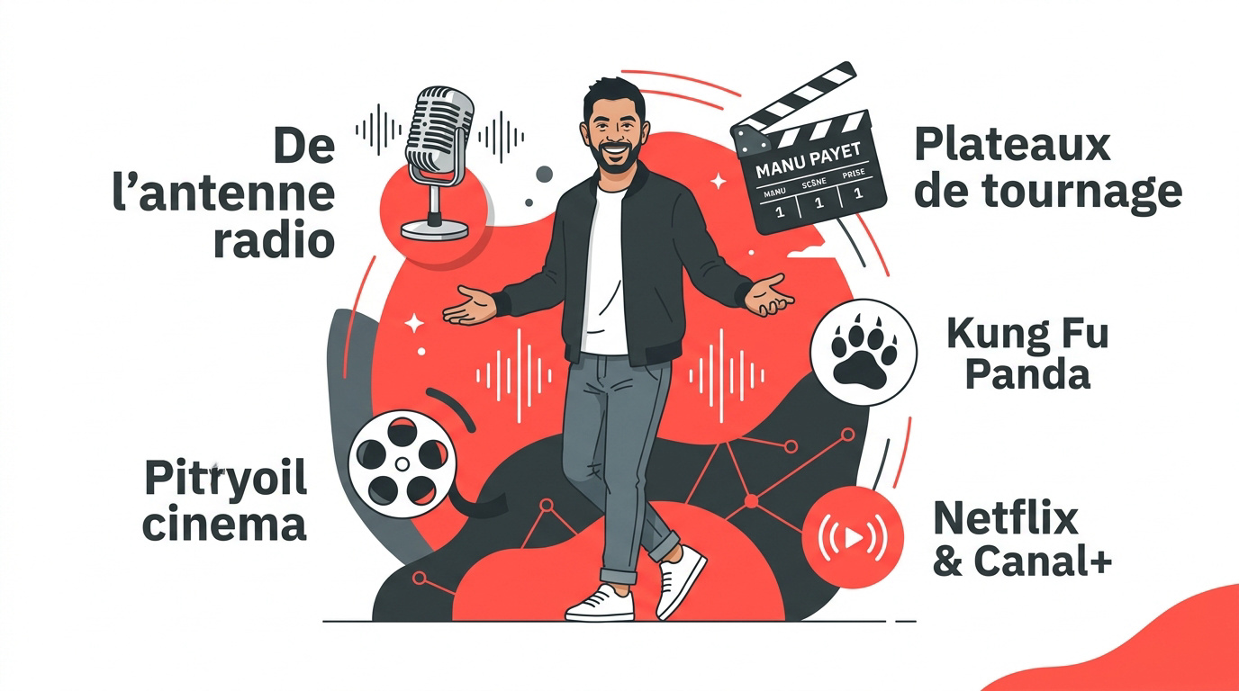 Manu Payet de la radio au cinéma et doublage de Kung Fu Panda