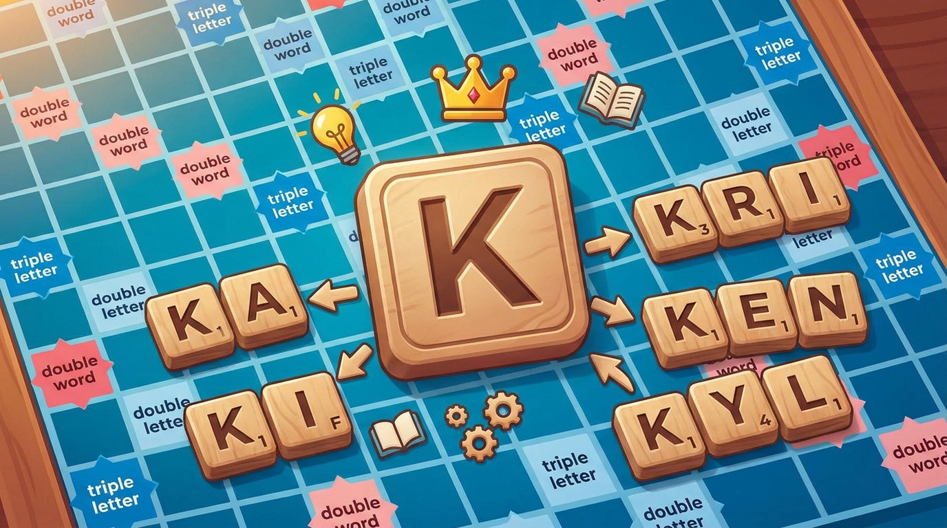 Stratégie pour placer la lettre K au Scrabble