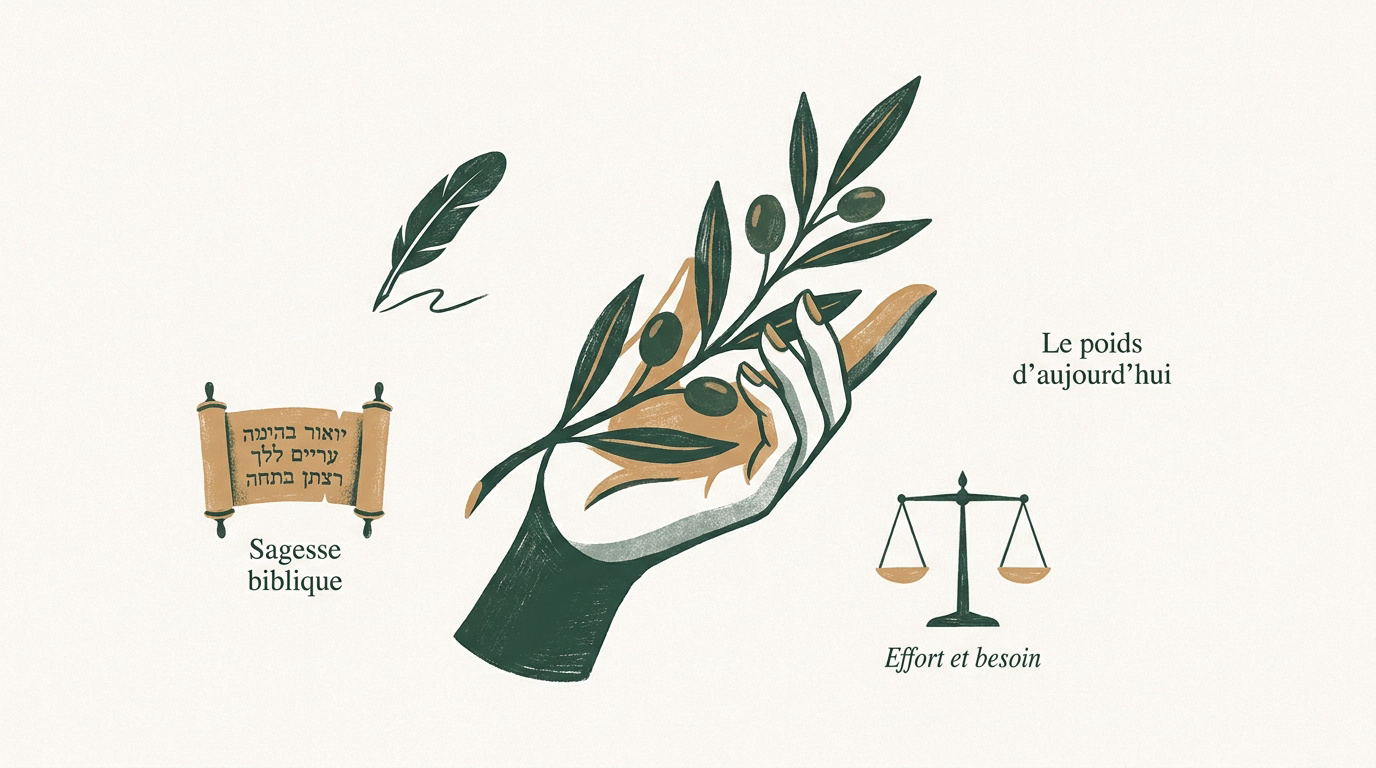 Représentation de la sérénité et de l'effort quotidien équilibré