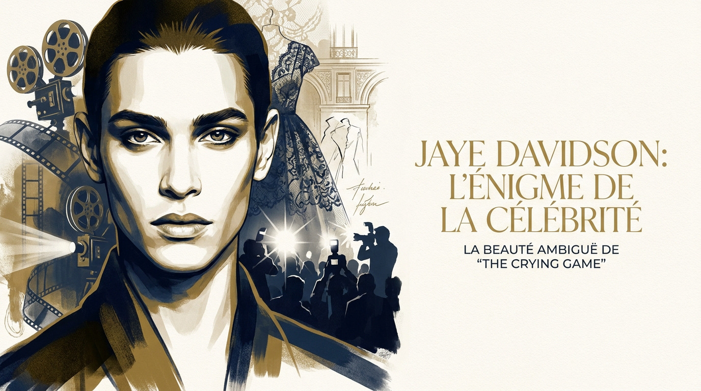 Portrait de l'acteur Jaye Davidson avec son regard énigmatique
