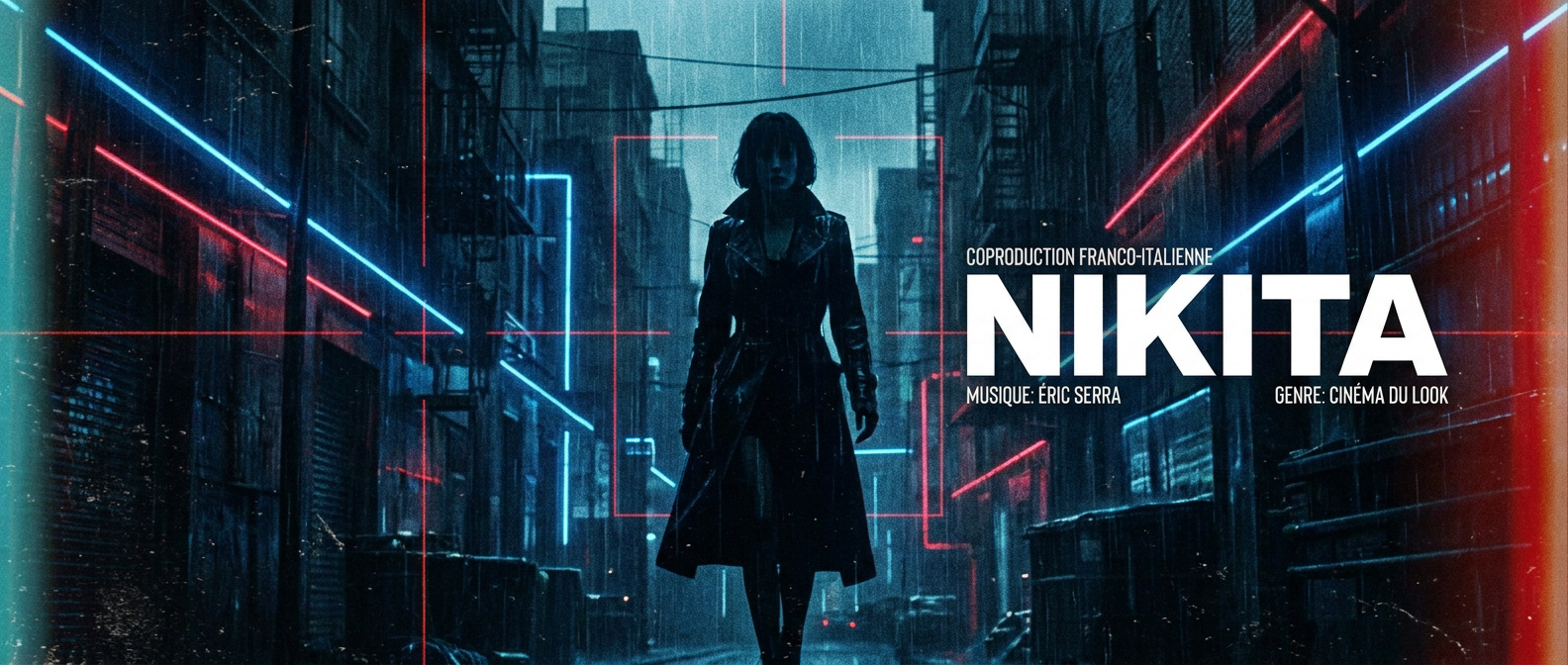 Ambiance néon noir et urbaine du film Nikita de 1990