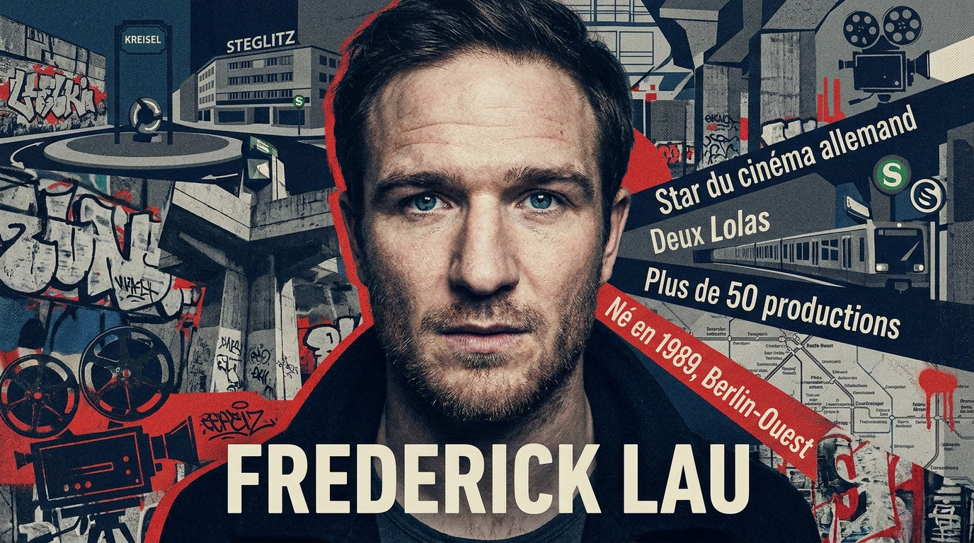 Portrait de l'acteur allemand Frederick Lau souriant