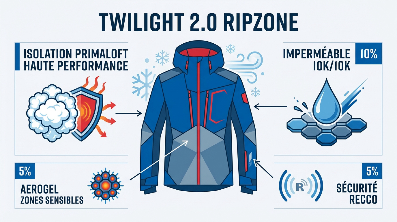 Veste technique Twilight 2.0 Ripzone