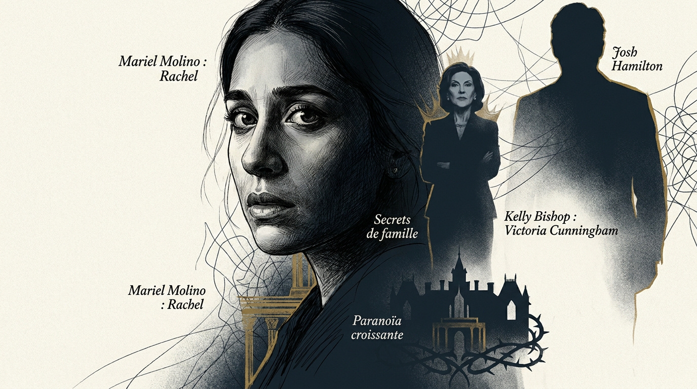 Ambiance de thriller psychologique au sein d'une famille riche et mystérieuse