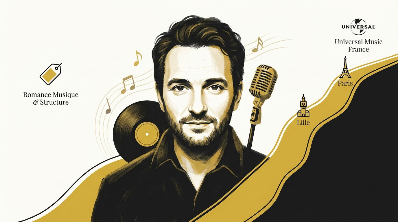 Portrait artistique de Yann Dernaucourt expert en management musical