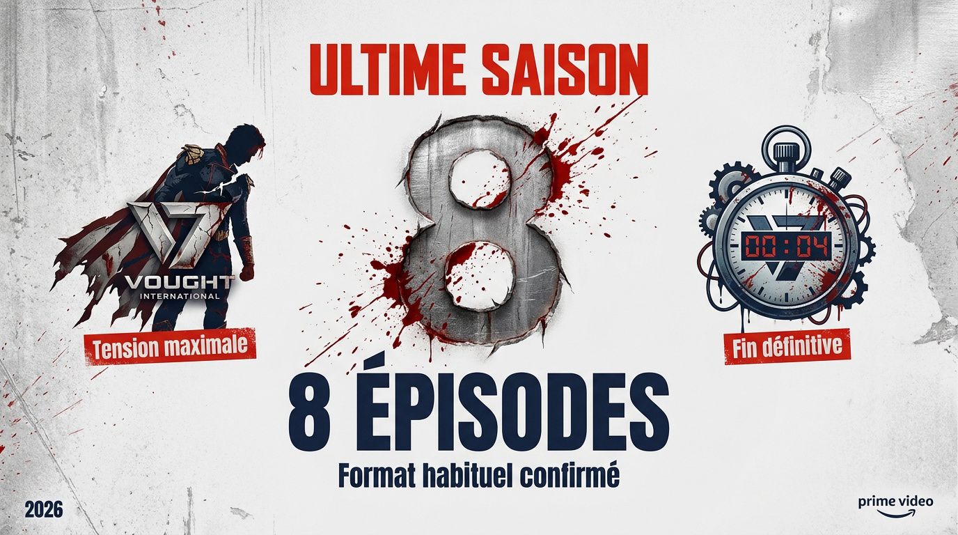 Affiche officielle annonçant les 8 derniers épisodes de The Boys saison 5